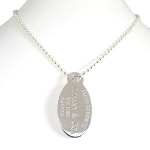 Tiffany & Co. 925 Return to Oval Tag Pendant